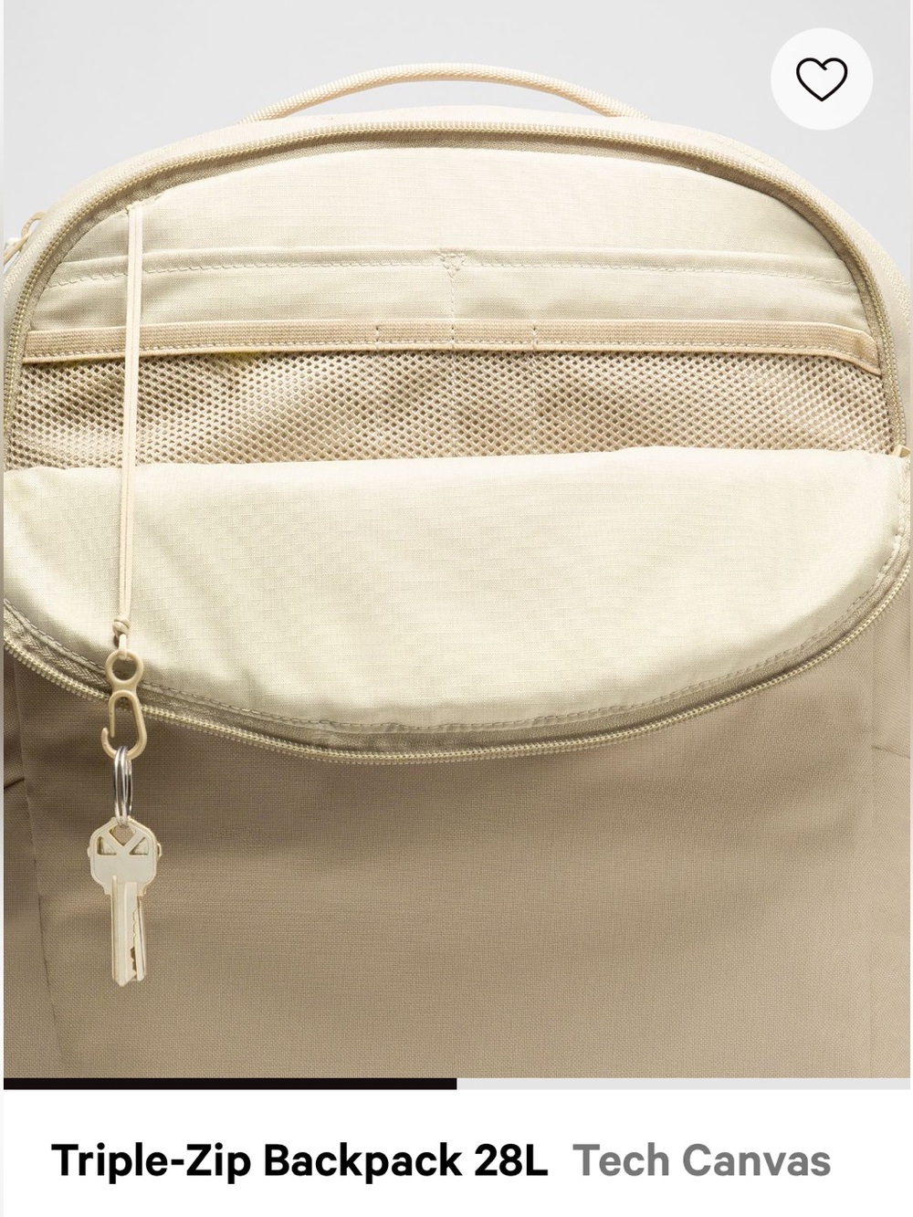 lululemon athletica Triple Zip Backpack (28L) Lightweight Backpack Like New - Picture 3 of 4